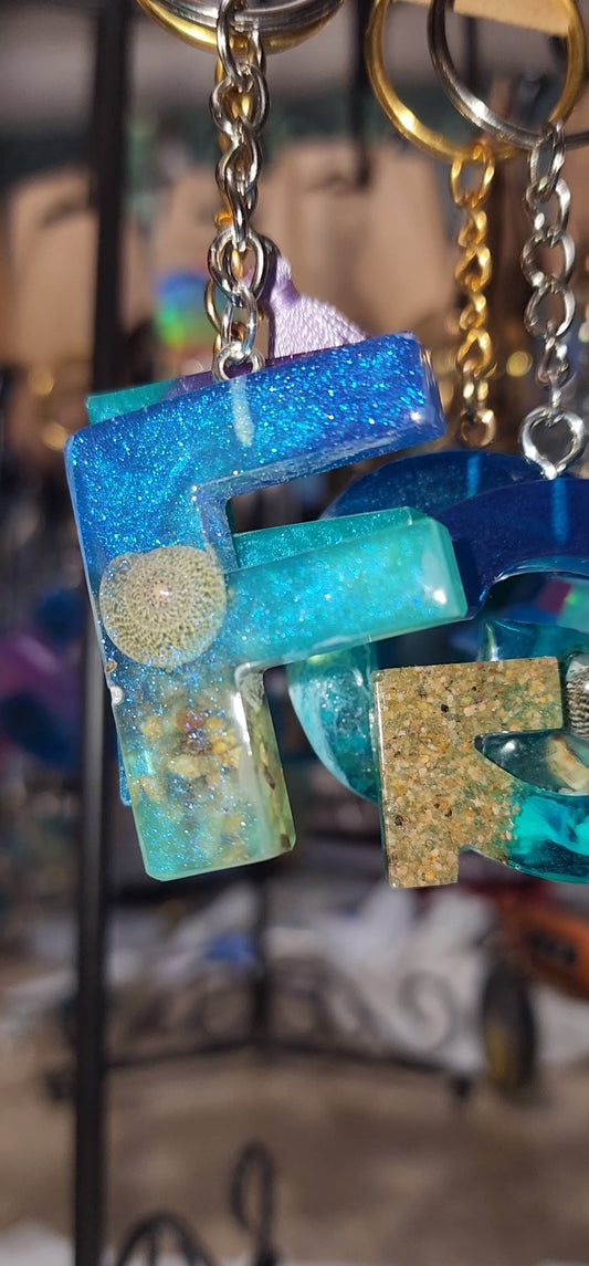 Alphabet key chains. Ocean themed.